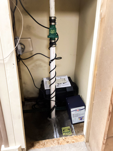 Replacement sump pump and battery backup installed in Central Ohio